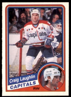 Hokejová karta Craig Laughlin O-Pee-Chee 1984-85 řadová č. 203