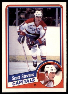 Hokejová karta Scott Stevens O-Pee-Chee 1984-85 řadová č. 206