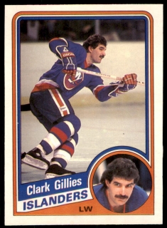 Hokejová karta Clark Gillies O-Pee-Chee 1984-85 řadová č. 126