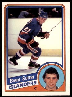 Hokejová karta Brent Sutter O-Pee-Chee 1984-85 řadová č. 136