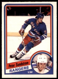Hokejová karta Peter Sundstrom O-Pee-Chee 1984-85 Rookie č. 155