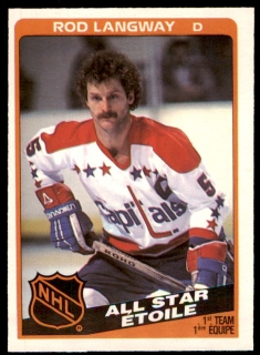 Hokejová karta Rod Langway O-Pee-Chee 1984-85 All Star č. 210
