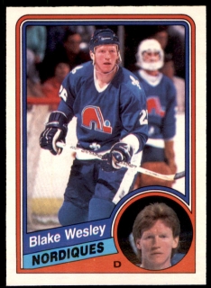 Hokejová karta Blake Wesley O-Pee-Chee 1984-85 řadová č. 294