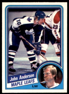 Hokejová karta John Anderson O-Pee-Chee 1984-85 řadová č. 295