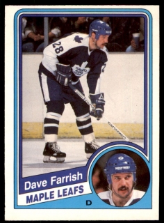 Hokejová karta Dave Farrish O-Pee-Chee 1984-85 řadová č. 301