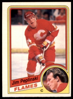 Hokejová karta Jim Peplinski O-Pee-Chee 1984-85 řadová č. 233