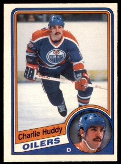 Hokejová karta Charlie Huddy O-Pee-Chee 1984-85 řadová č. 244