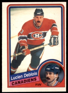 Hokejová karta Lucien Deblois O-Pee-Chee 1984-85 řadová č. 260
