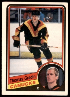Hokejová karta Thomas Gradin O-Pee-Chee 1984-85 řadová č. 319