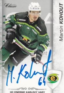 Hokejová karta Martin Kohout OFS 17/18 S.II. Anniversary Signature KVA