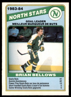 Hokejová karta Brian Bellows O-Pee-Chee 1984-85 Goal Leader č. 359