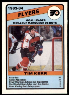 Hokejová karta Tim Kerr O-Pee-Chee 1984-85 Goal Leader č. 364