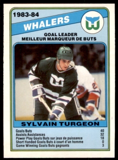 Hokejová karta Sylvain Turgeon O-Pee-Chee 1984-85 Goal Leader č. 372