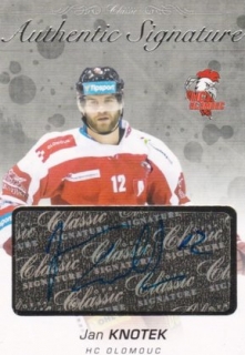 Hokejová karta Jan Knotek OFS 17/18 S-II. Authentic Signature Platinum