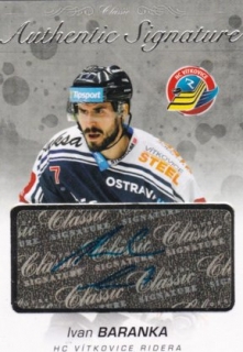 Hokejová karta Ivan Baranka OFS 17/18 S-II. Authentic Signature Platinum
