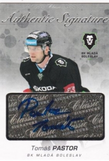 Hokejová karta Tomáš Pastor OFS 17/18 S.II. Authentic Signature Platinum