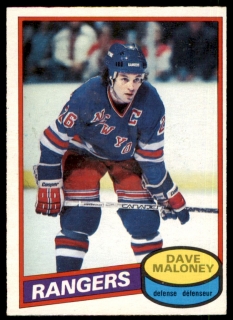 Hokejová karta Dave Maloney O-Pee-Chee 1980-81 řadová č. 1