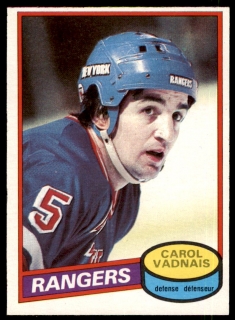 Hokejová karta Carol Vadnais O-Pee-Chee 1980-81 řadová č. 57