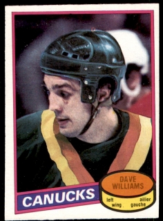 Hokejová karta Dave Williams O-Pee-Chee 1980-81 řadová č. 105