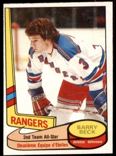 Hokejová karta Barry Beck O-Pee-Chee 1980-81 All Star č. 90
