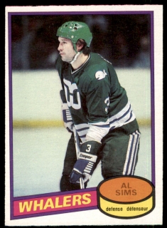 Hokejová karta Al Sims O-Pee-Chee 1980-81 řadová č. 233