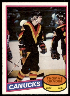 Hokejová karta Thomas Gradin O-Pee-Chee 1980-81 řadová č. 241