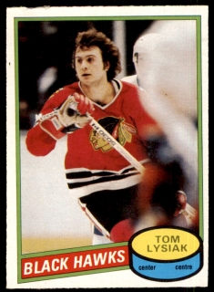 Hokejová karta Tom Lysiak O-Pee-Chee 1980-81 řadová č. 247