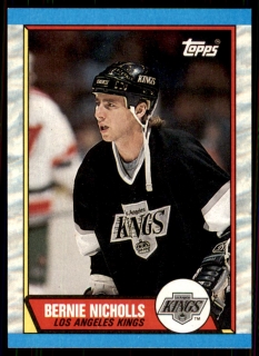 Hokejová karta Bernie Nicholls Topps 1989-90 řadová č. 47