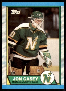 Hokejová karta Jon Casey Topps 1989-90 řadová č. 48