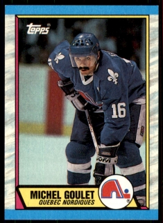 Hokejová karta Michel Goulet Topps 1989-90 řadová č. 57