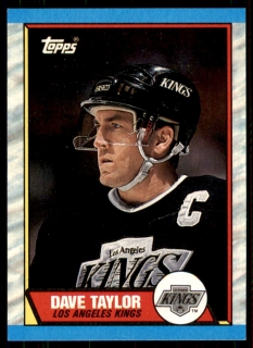 Hokejová karta Dave Taylor Topps 1989-90 řadová č. 58