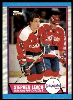 Hokejová karta Stephen Leach Topps 1989-90 řadová č. 67