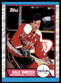 Hokejová karta Dale Hunter Topps 1989-90 řadová č. 76