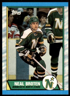 Hokejová karta Neal Broten Topps 1989-90 řadová č. 87