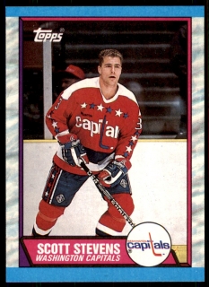 Hokejová karta Scott Stevens Topps 1989-90 řadová č. 93