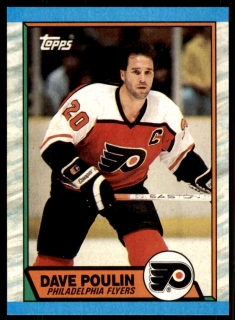 Hokejová karta Dave Poulin Topps 1989-90 řadová č. 115