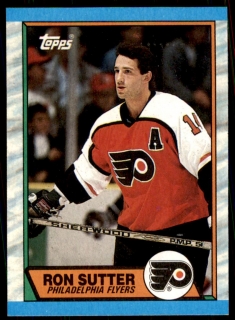 Hokejová karta Ron Sutter Topps 1989-90 řadová č. 173