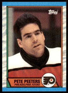 Hokejová karta Pete Peeters Topps 1989-90 řadová č. 195