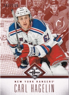  hokejová karta Carl Hagelin Panini LImited 2012-13 RED 182/299 č.47