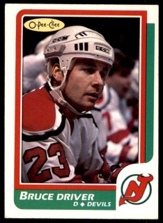 Hokejová karta Bruce Driver O-Pee-Chee 1986-87 řadová č. 19