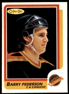 Hokejová karta Barry Pederson O-Pee-Chee 1986-87 řadová č. 34