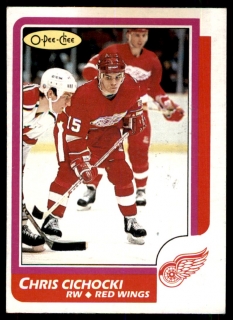 Hokejová karta Chris Cichocki O-Pee-Chee 1986-87 rookie č. 41