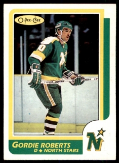 Hokejová karta Gordie Roberts O-Pee-Chee 1986-87 řadová č. 42