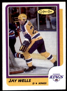 Hokejová karta Jay Wells O-Pee-Chee 1986-87 řadová č. 217