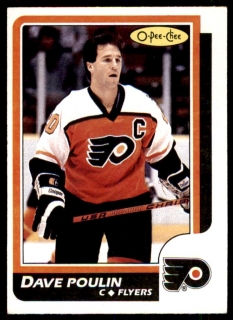 Hokejová karta Dave Poulin O-Pee-Chee 1986-87 řadová č. 71