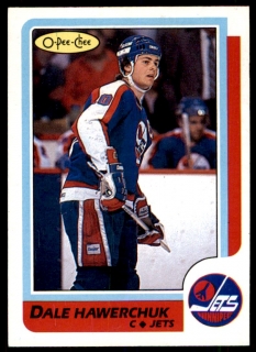 Hokejová karta Dale Hawerchuk O-Pee-Chee 1986-87 řadová č. 74