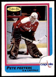 Hokejová karta Pete Peeters O-Pee-Chee 1986-87 řadová č. 77