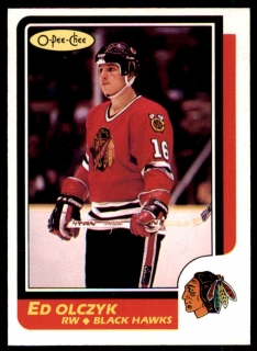 Hokejová karta Ed Olczyk O-Pee-Chee 1986-87 řadová č. 82