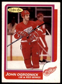 Hokejová karta John Ogrodnick O-Pee-Chee 1986-87 řadová č. 87