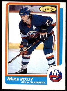 Hokejová karta Mike Bossy O-Pee-Chee 1986-87 řadová č. 90